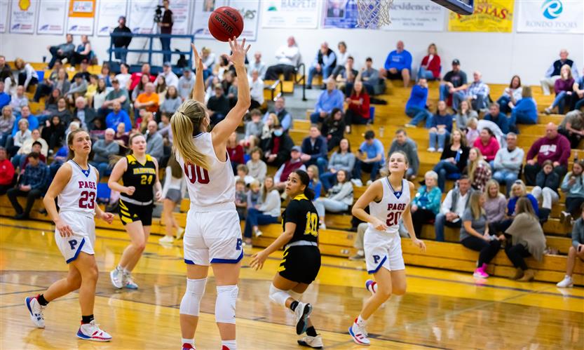 Page High girls basketball plays against Fairview High basketball team